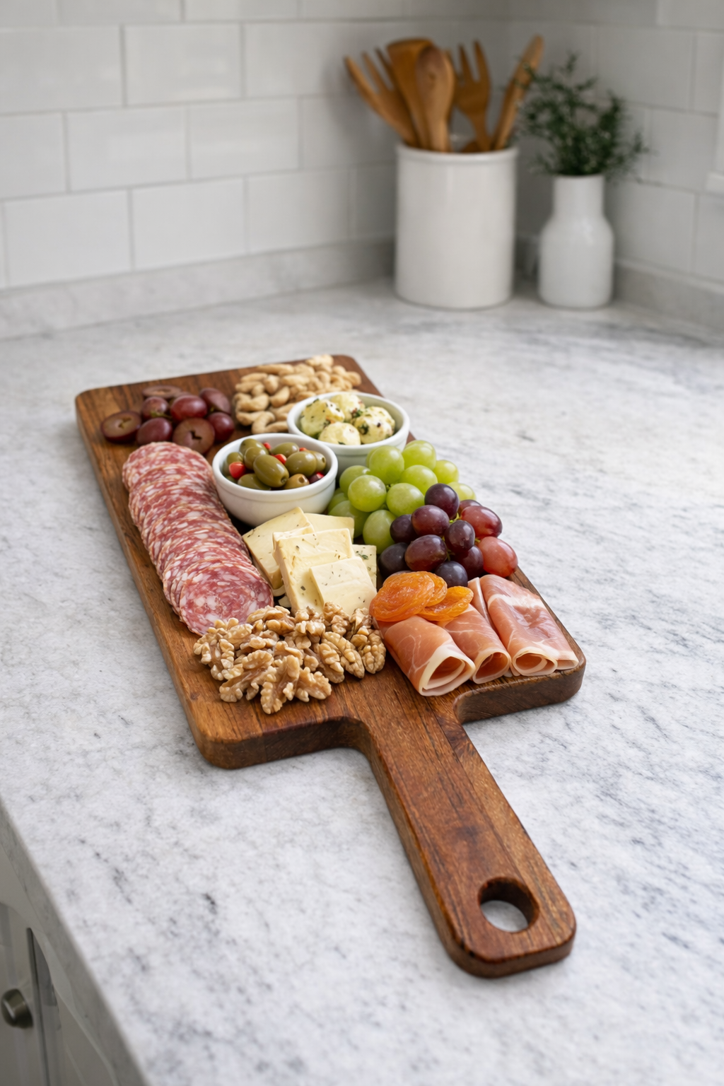 Teak Paddle Board 35cm x 15cm - Image 2