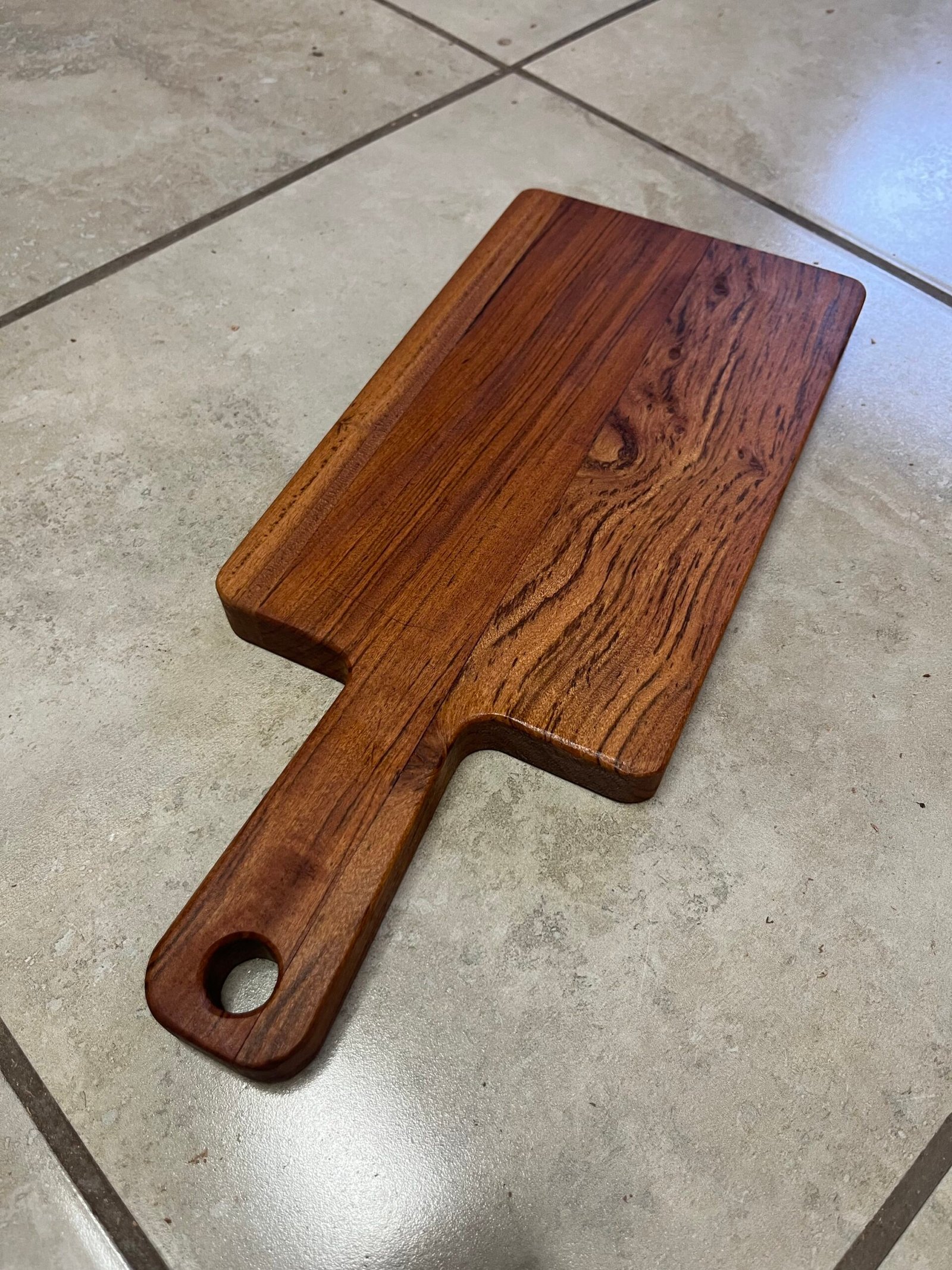 Teak Paddle Board 35cm x 15cm - Image 4