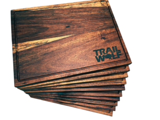 Custom Engraved Kiaat Serving Boards 40cm x 30cm – Corporate Pack of 10