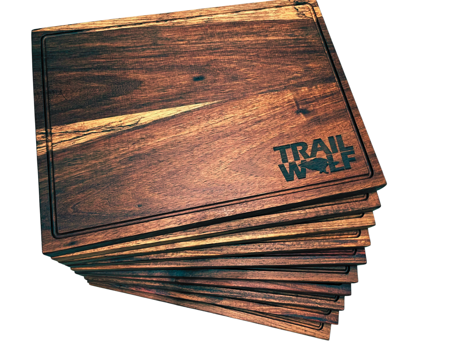 Custom Engraved Kiaat Serving Boards 40cm x 30cm – Corporate Pack of 10