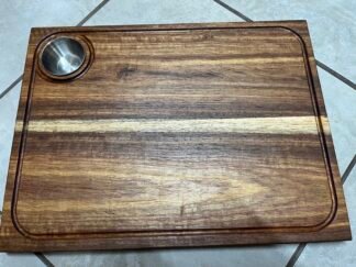 Kiaat Steak and Dip Board 40cm x 30cm